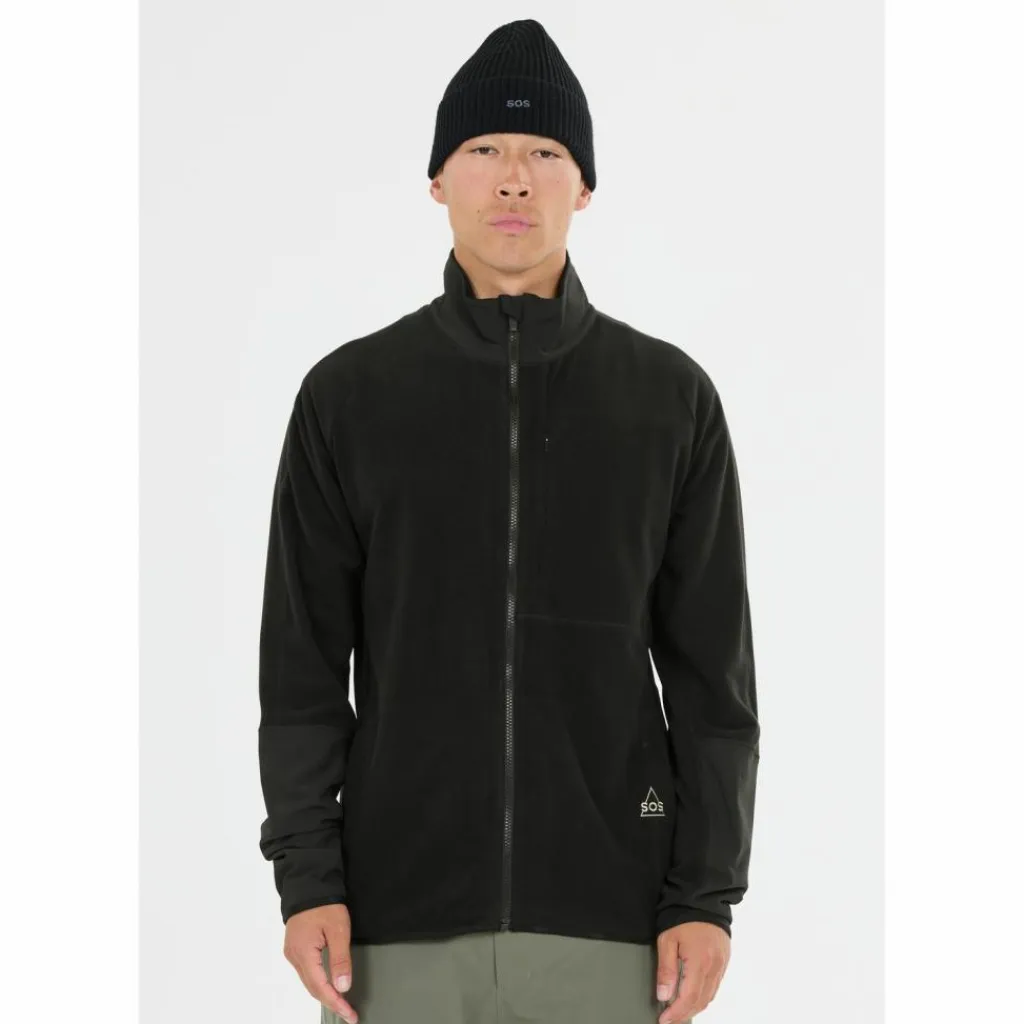 SOS Fleecejacken<· Bromo 1001 Black