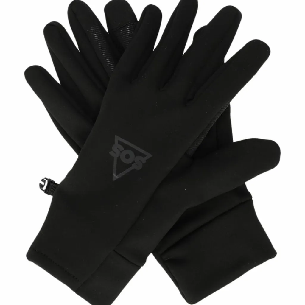 SOS Laufhandschuhe|Fahrradhandschuhe<· Espot 1001 Black
