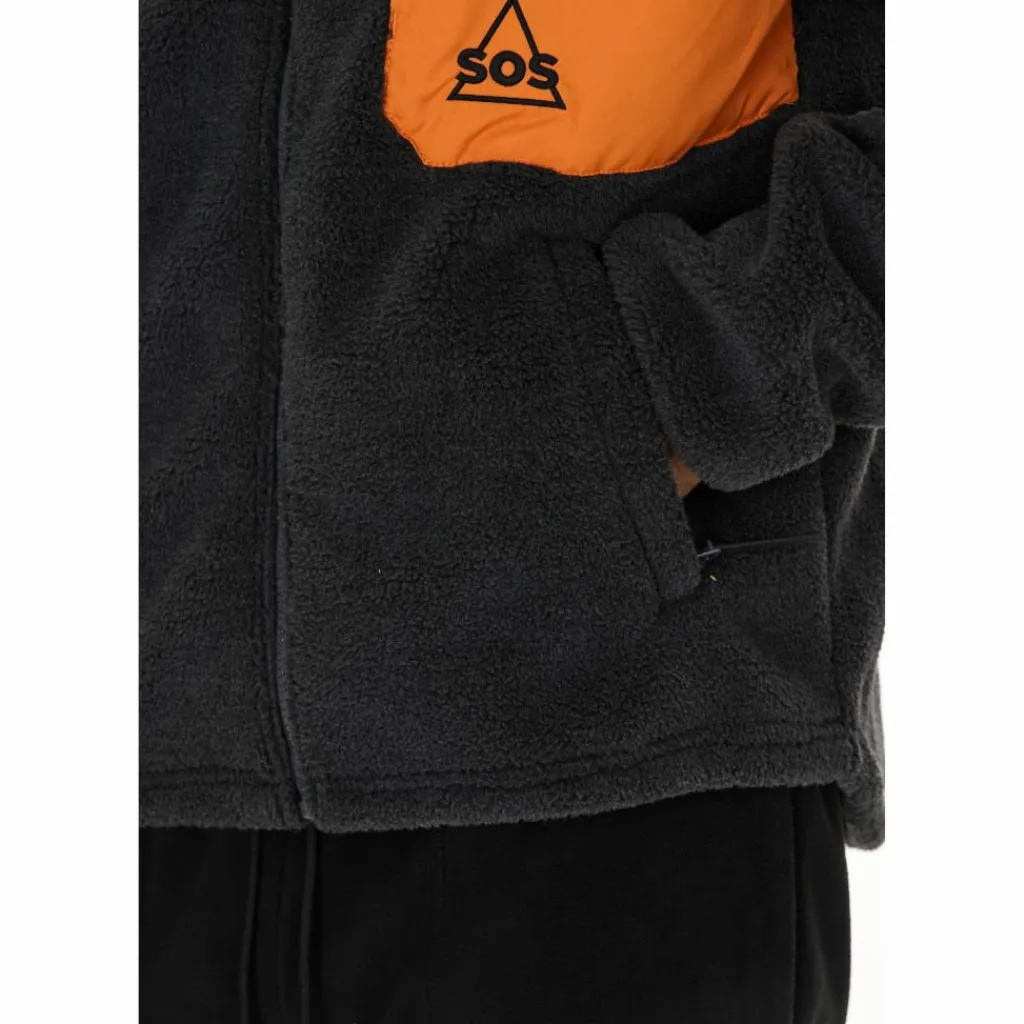 SOS Fleecejacken<· La Grave 1051 Asphalt