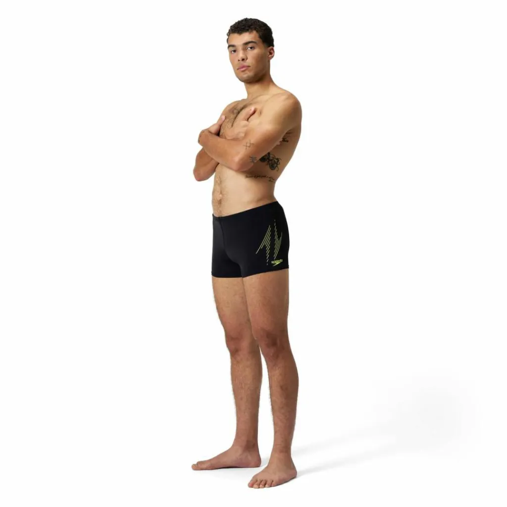 SPEEDO Schwimmen<· Boom black-hyper yellow