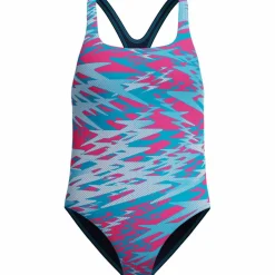 SPEEDO Schwimmen<· HYPERBOOM PRINT MEDALIST blu-pnk