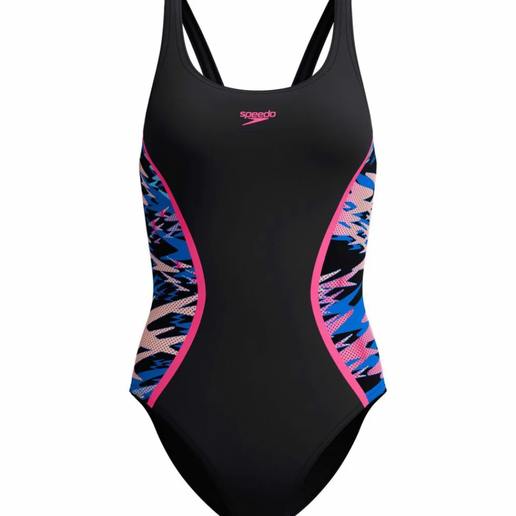 SPEEDO Schwimmen|Schwimmen<· HYPERBOOM SPLICE MUSCLEBACK blk-pnk