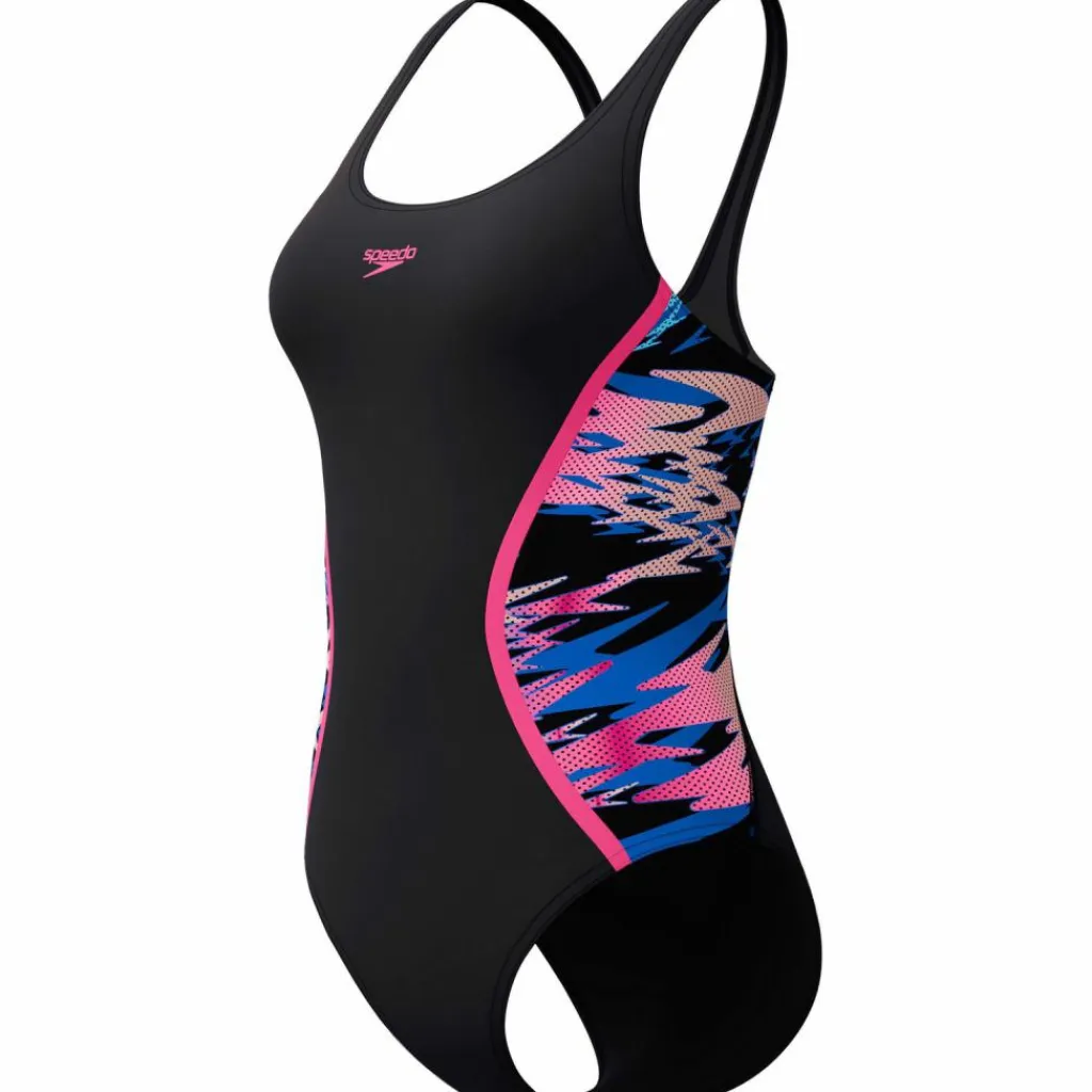 SPEEDO Schwimmen|Schwimmen<· HYPERBOOM SPLICE MUSCLEBACK blk-pnk