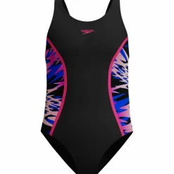 SPEEDO Schwimmen<· HYPERBOOM SPLICE MUSCLEBACK blk-pnk