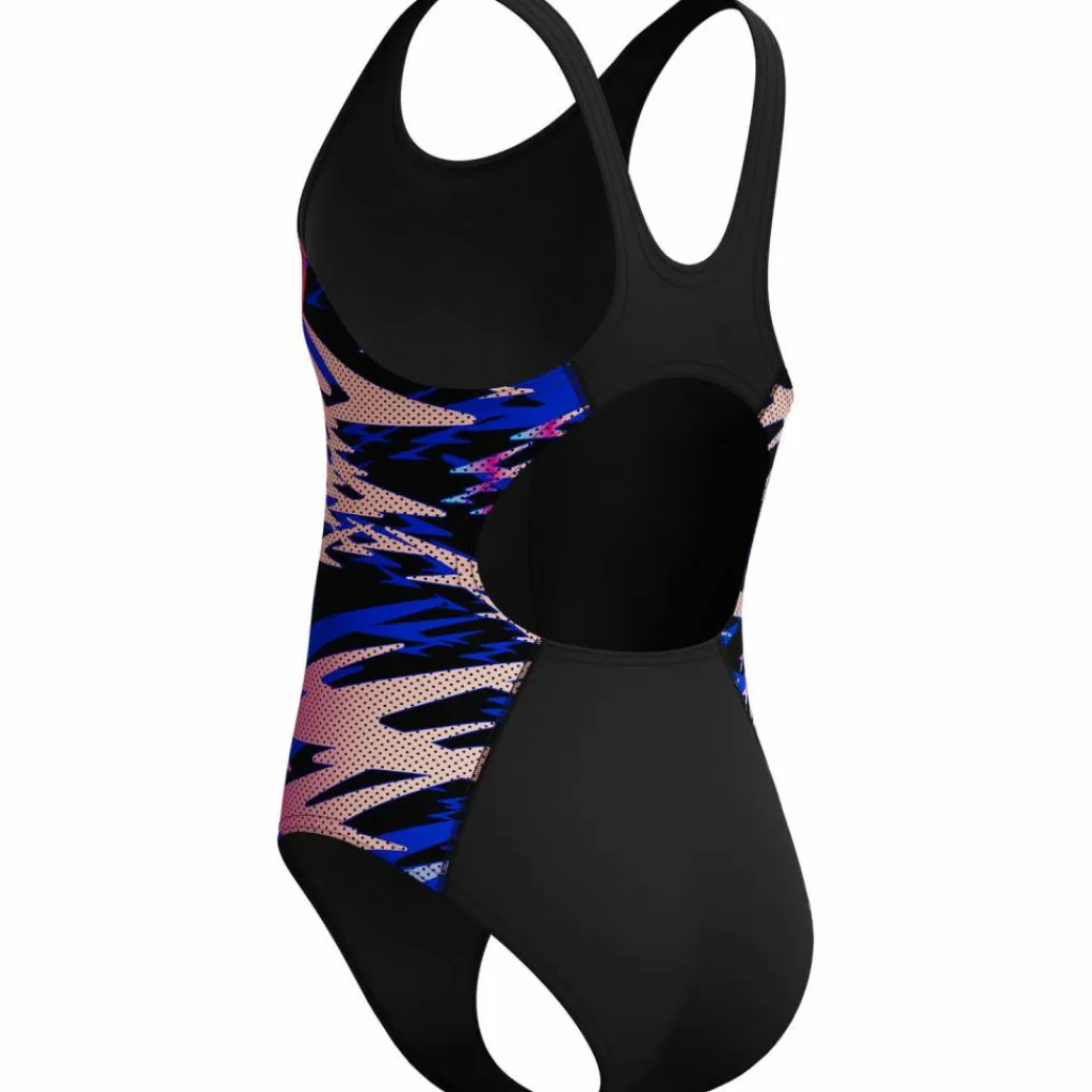 SPEEDO Schwimmen<· HYPERBOOM SPLICE MUSCLEBACK blk-pnk