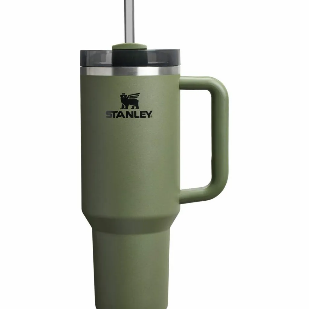 Stanley Trinkzubehör|Trinkzubehör<· Quencher H2.O FlowState Tumbler dried pine