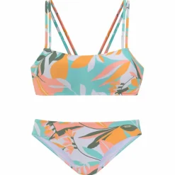 sunseeker Schwimmen|Schwimmen<· Bustier-Bikini weiß-gelb