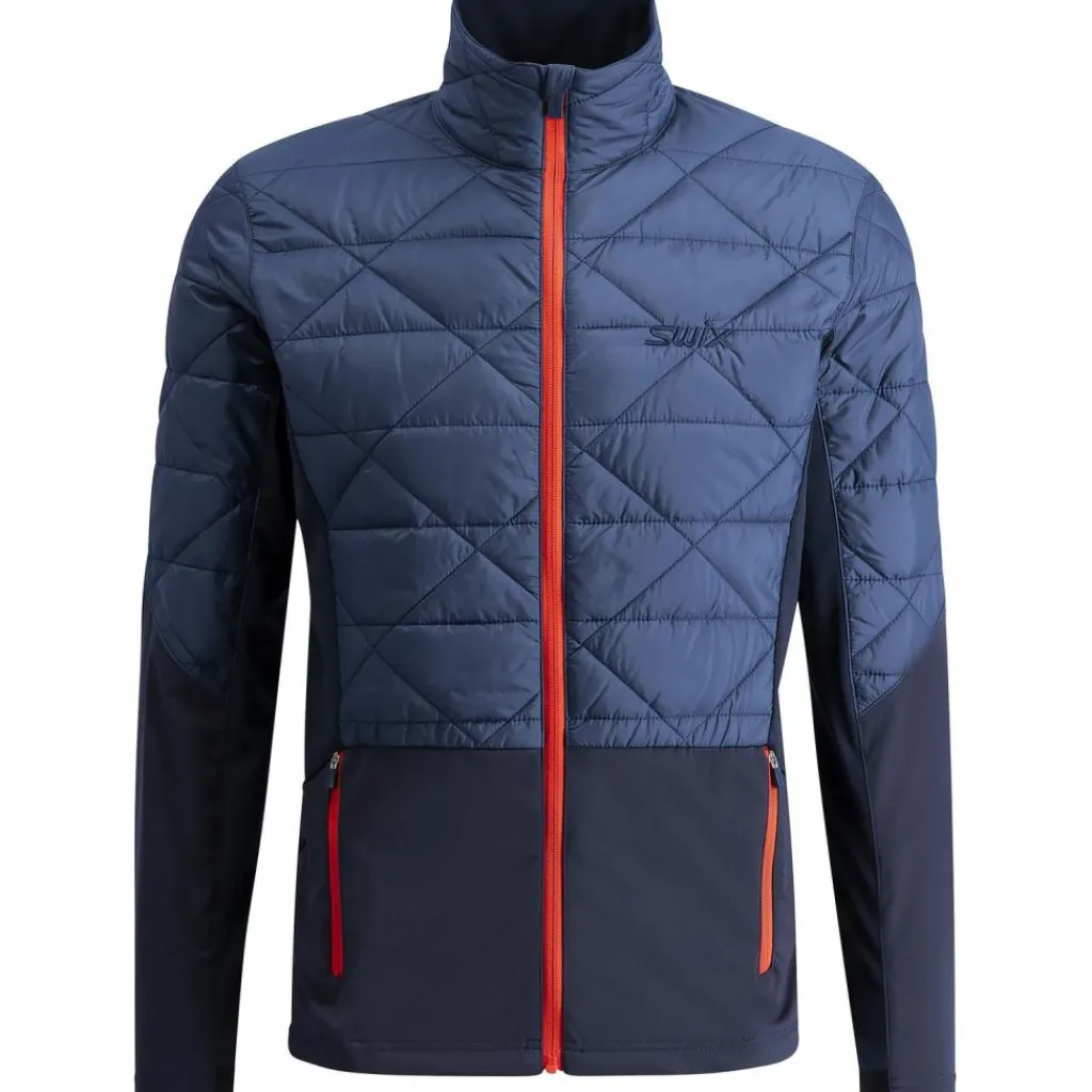 SWIX Skilanglauf<· Infinity Hybrid Insulated Jacket M lake blue-dark navy