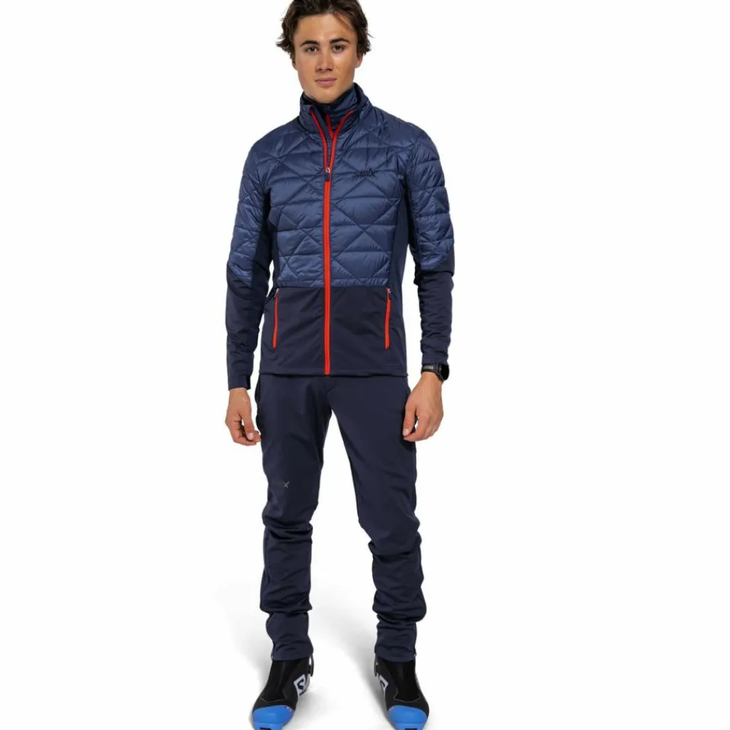 SWIX Skilanglauf<· Infinity Hybrid Insulated Jacket M lake blue-dark navy