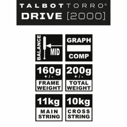 Talbot-Torro Squash|Schläger<· Drive 2000 grau