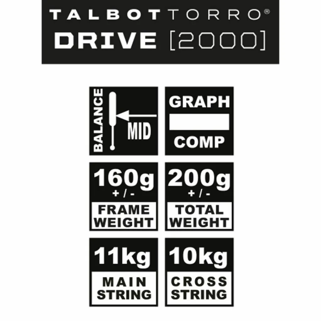 Talbot-Torro Squash|Schläger<· Drive 2000 grau