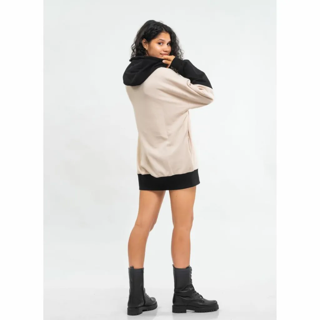 Tom Barron Pullover & Sweats<· WOMEN OVERSIZE FIT TUNIC SWEATSHIRT ecru