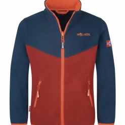 Trollkids Wandern|Jacken<· Bryggen carmin red-mystic blue-stormy blue