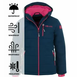 Trollkids Jacken|Ski<· Hemsedal XT Marineblau/Magenta
