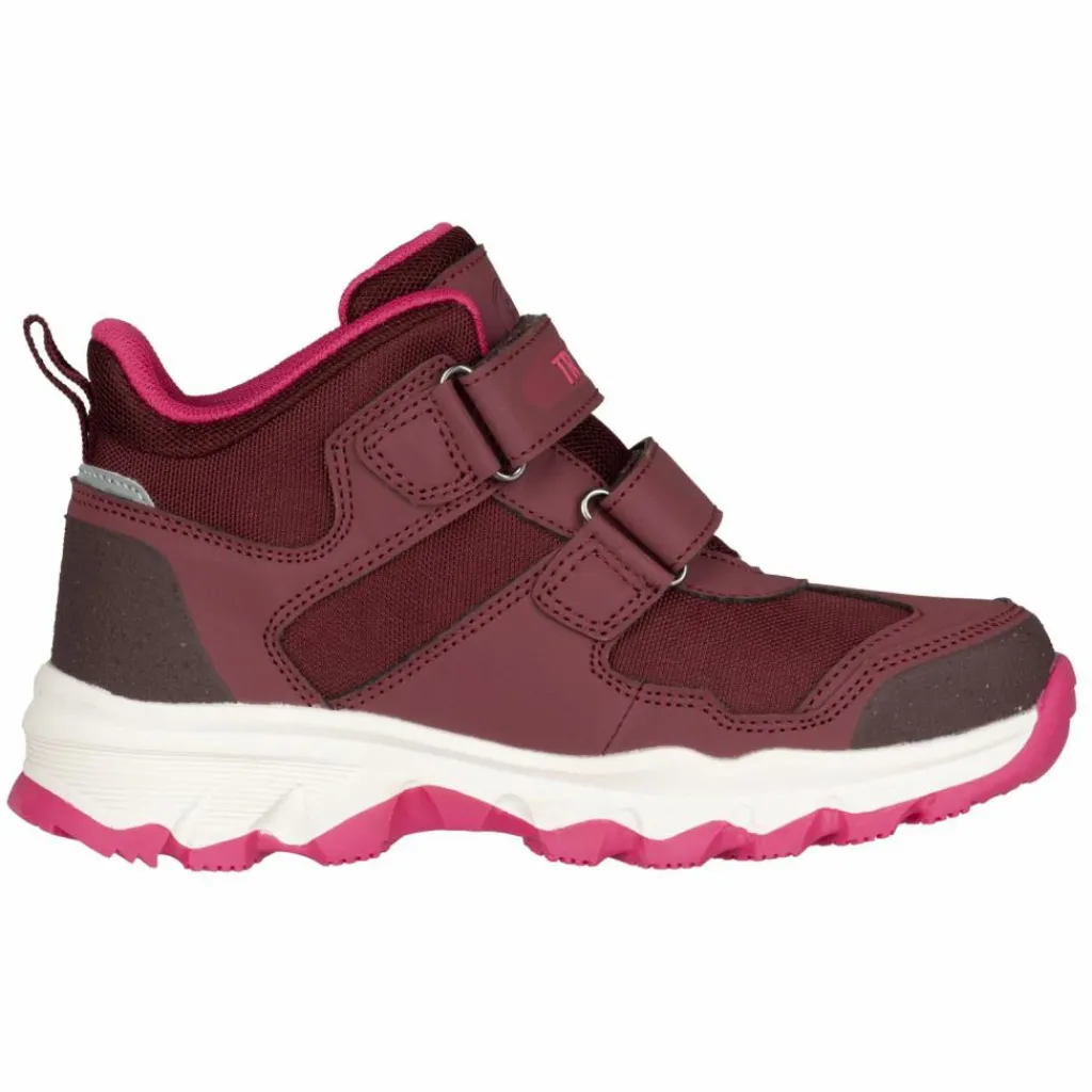 Trollkids Wanderschuhe<· Kjerag Burgunderrot/Hellpink