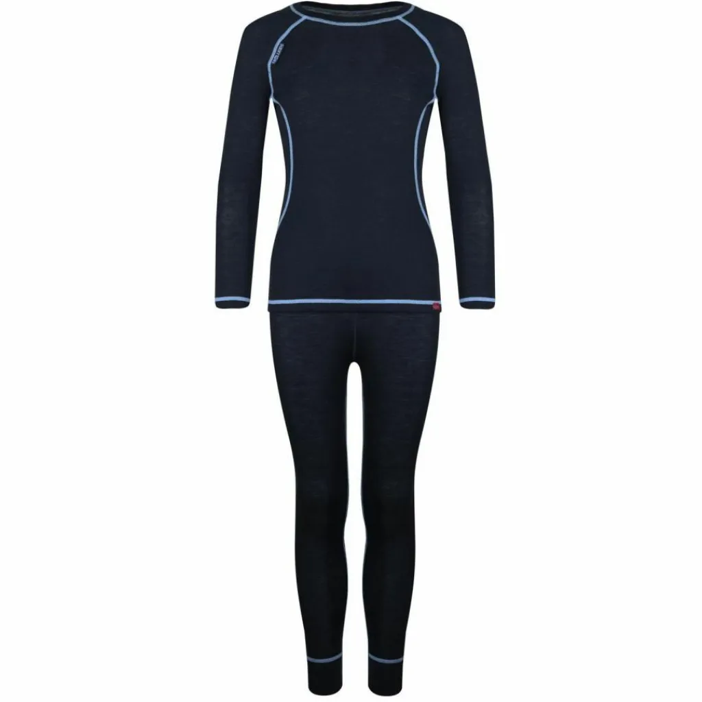Trollkids Ski|Funktionswäsche<· Merino Merino Anthrazit / Mittelblau