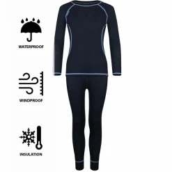 Trollkids Ski|Funktionswäsche<· Merino Merino Anthrazit / Mittelblau