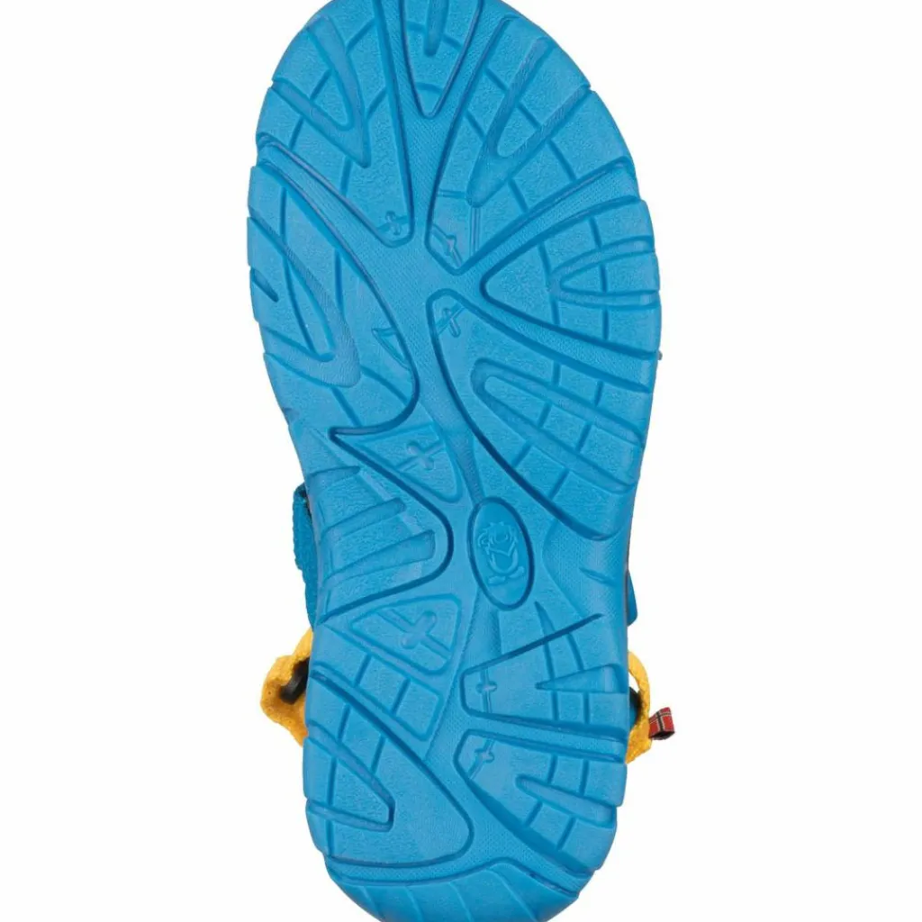Trollkids Wanderschuhe<· Oslofjord dynamic blue-bright orange-yellow