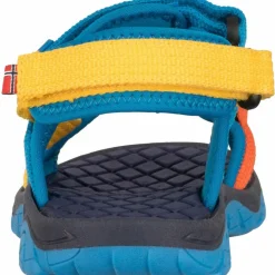 Trollkids Wanderschuhe<· Oslofjord dynamic blue-bright orange-yellow