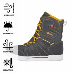 Trollkids Boots & Stiefel|Wanderschuhe<· Skanden Anthrazit/Goldgelb
