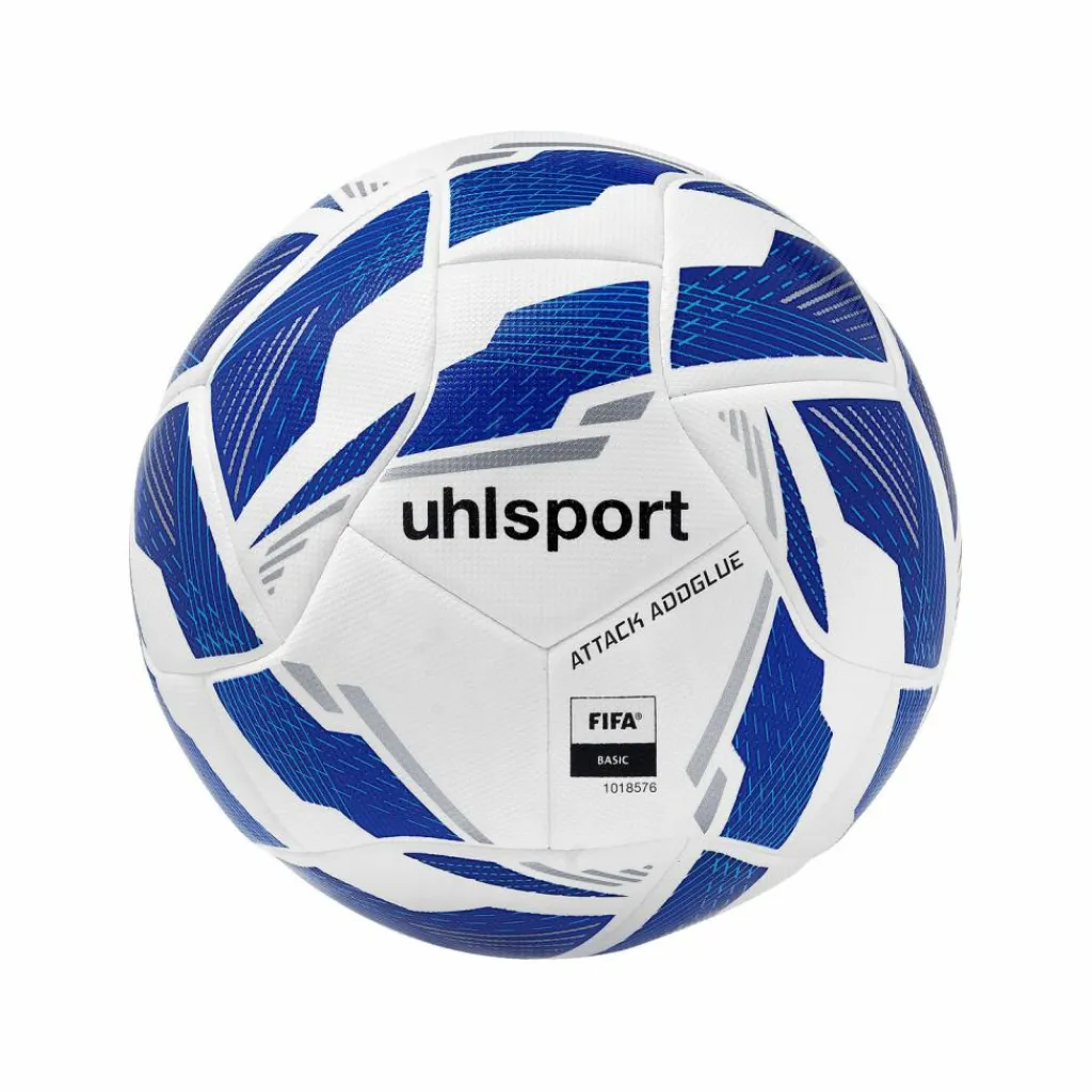 Uhlsport Bälle<· Attack Addglue Trainingsball Weiß weissblau