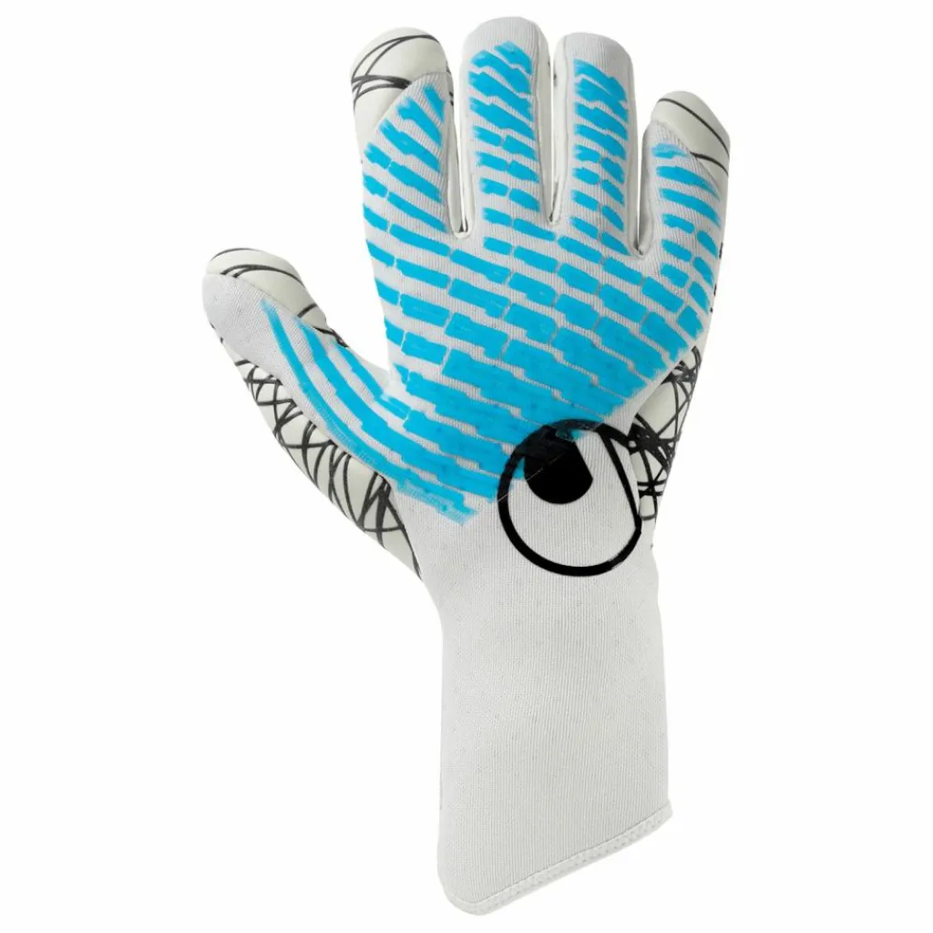 Uhlsport Handschuhe<· FM Cybertec Ultragrip HN weiß/cyberblau/schwarz
