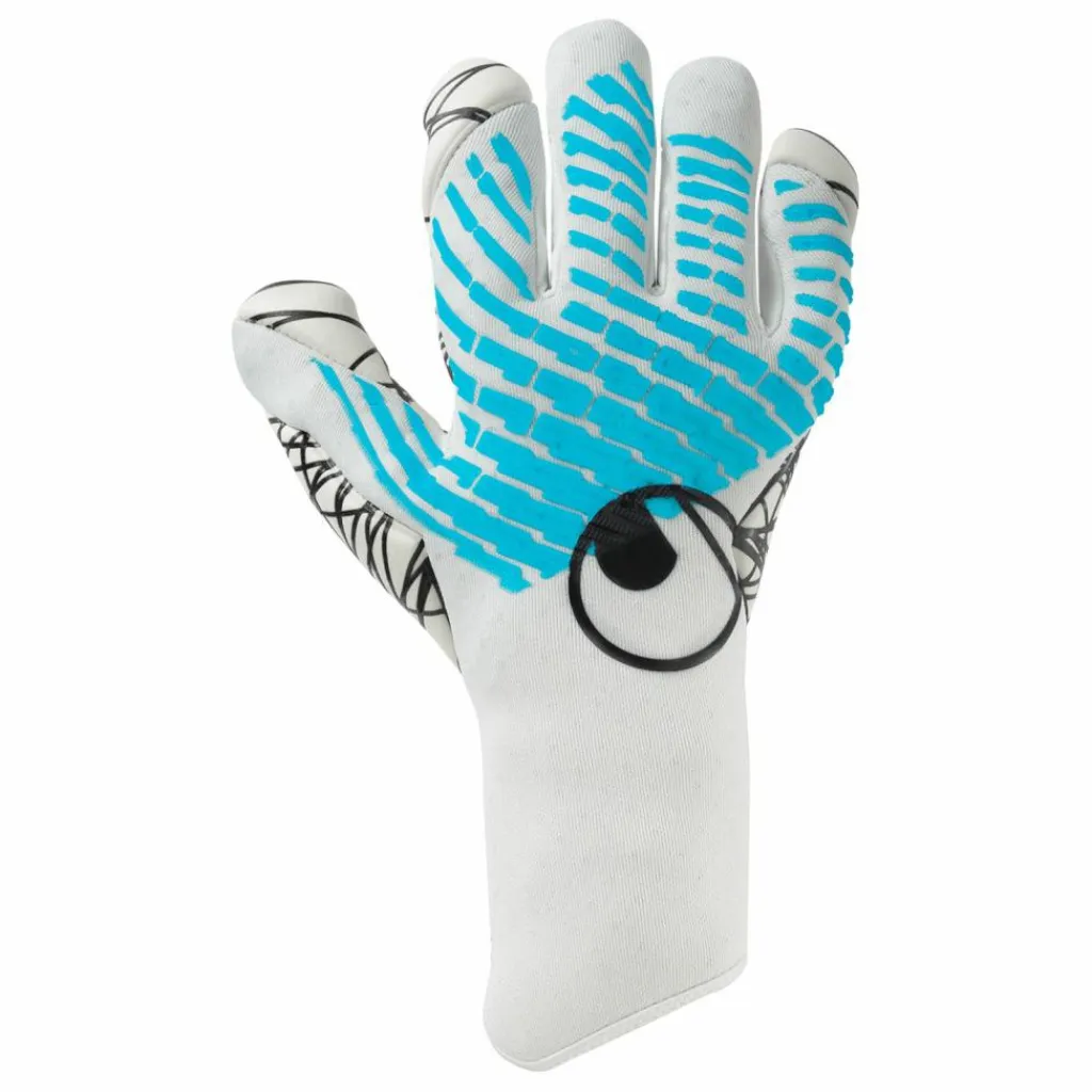 Uhlsport Handschuhe|Handschuhe<· FM Cybertec Ultragrip SC weiß/cyberblau/schwarz