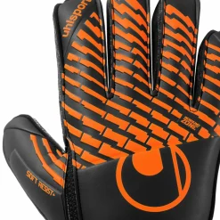 Uhlsport Handschuhe<· FM Soft Resist+ Flex Frame schwarz/fluo orange