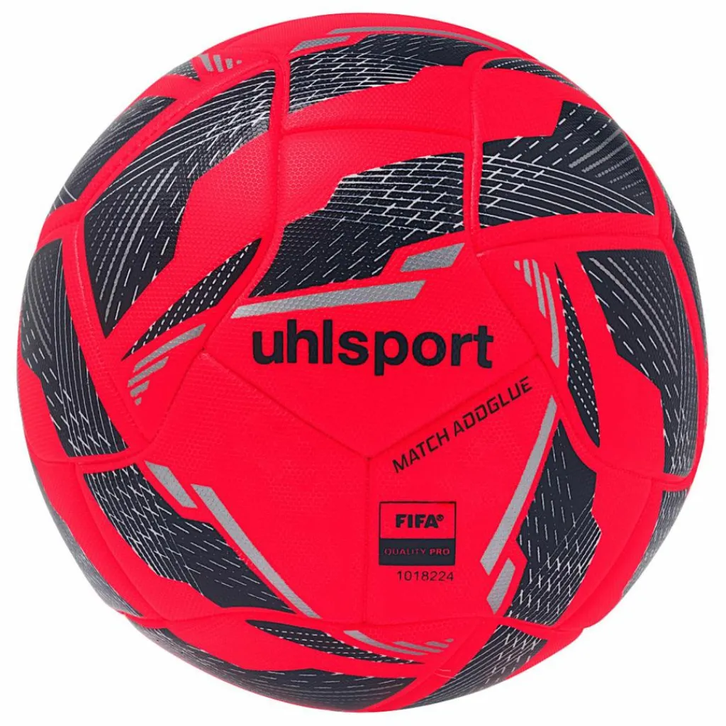 Uhlsport Bälle<· Match Addglue fluo rot/marine/silber