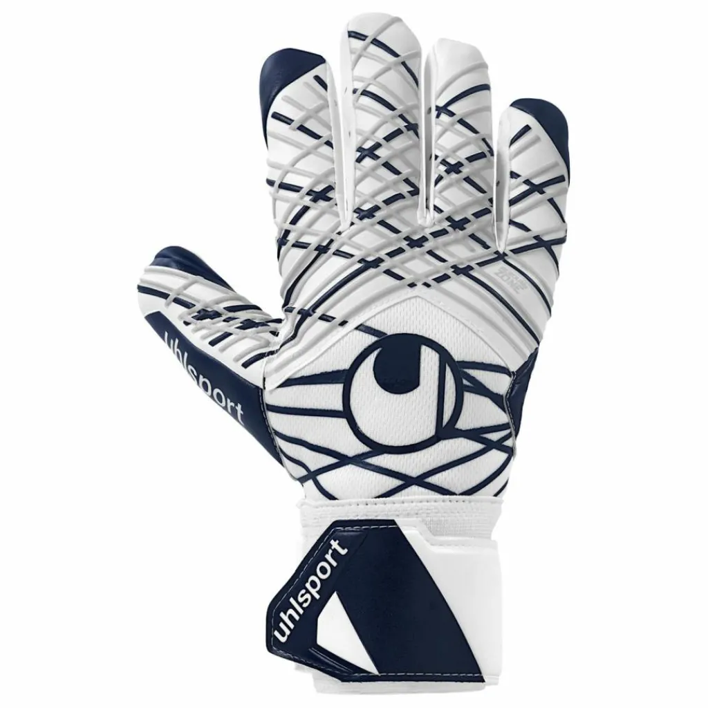 Uhlsport Handschuhe<· Supersoft HN weiß/marine/silber