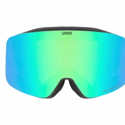 Uvex Skibrillen|Brillen<· pwdr FM black matt-green clear