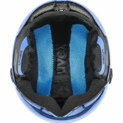 Uvex Skihelme|Helme<· Rocket Jr. Visor blue mat