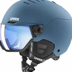 Uvex Skihelme<· WANTED VISOR stone blue matt