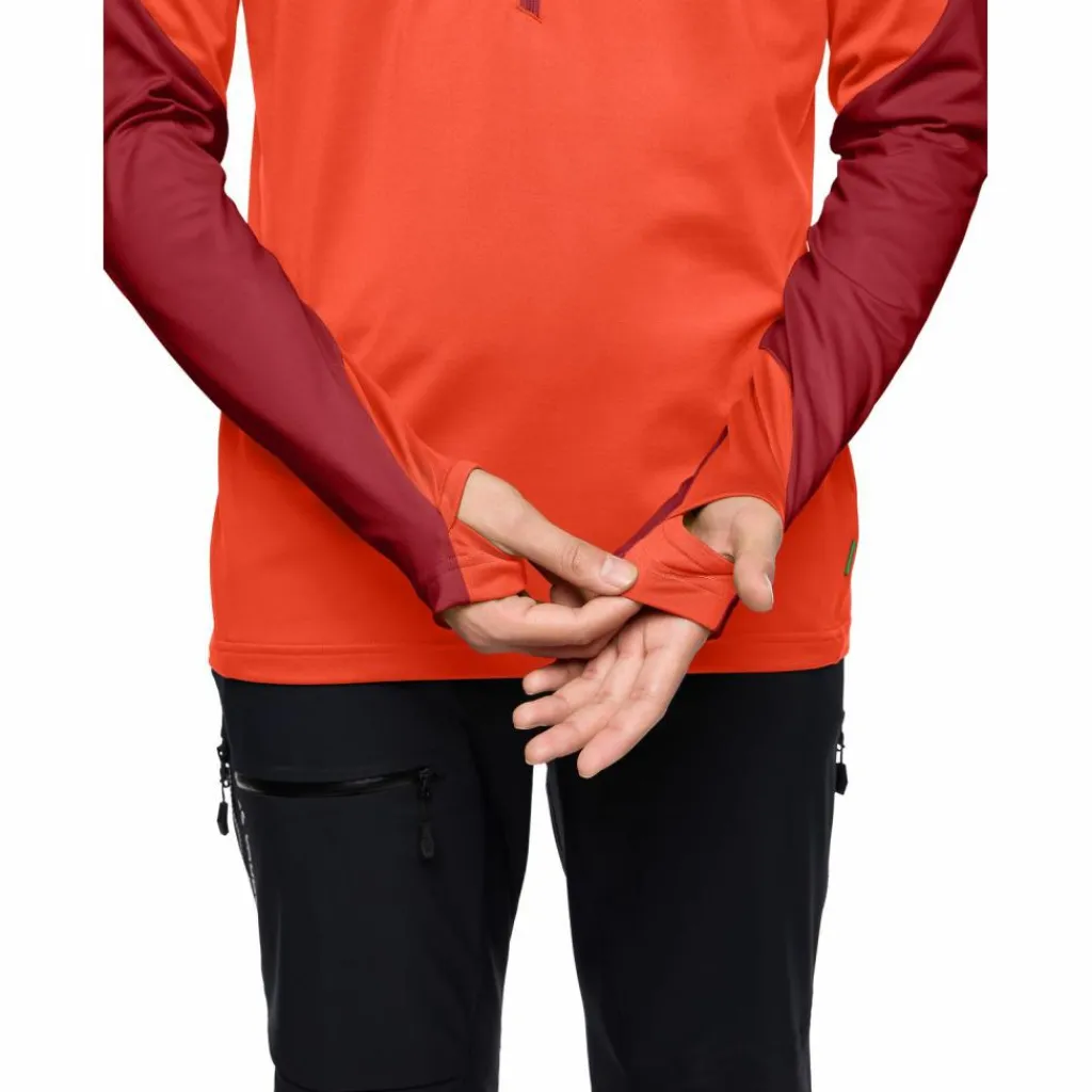 VAUDE Pullover & Sweats<· Men's Livigno Halfzip II carmine/glowing red