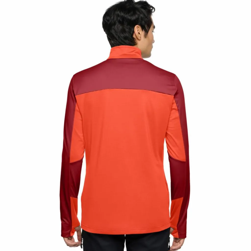 VAUDE Pullover & Sweats<· Men's Livigno Halfzip II carmine/glowing red