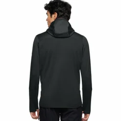 VAUDE Übergangsjacken<· Men's Monviso Hooded Grid Fleece Jacket phantom black