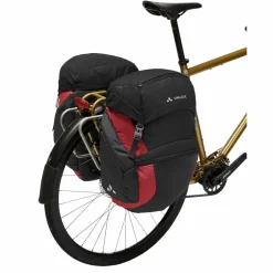 VAUDE Fahrradtaschen<· OnTour Back black/carmine