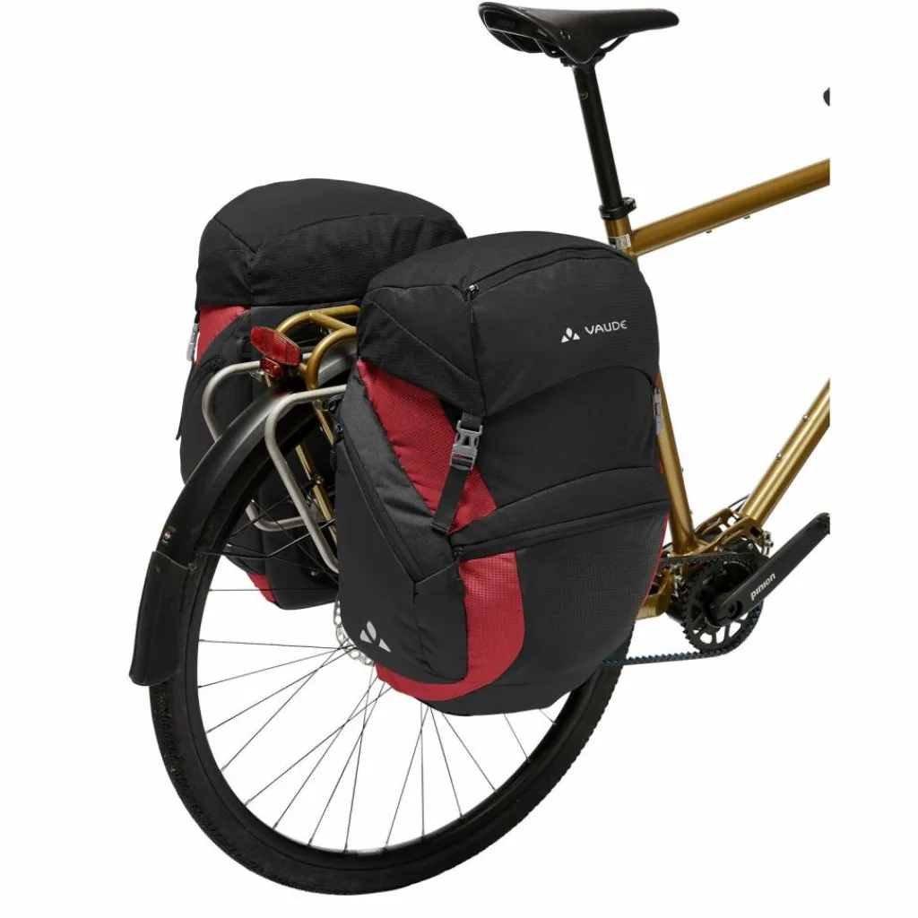 VAUDE Fahrradtaschen<· OnTour Back black/carmine