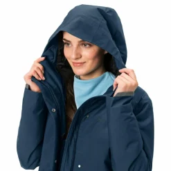 VAUDE Übergangsjacken<· Women's Cyclist Warm Rain Jacket dark sea
