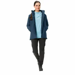 VAUDE Übergangsjacken<· Women's Cyclist Warm Rain Jacket dark sea