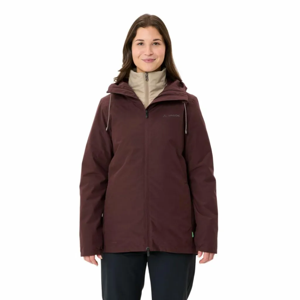 VAUDE Regenjacken|Übergangsjacken<· Women's Mineo 3in1 Jacket dark oak uni