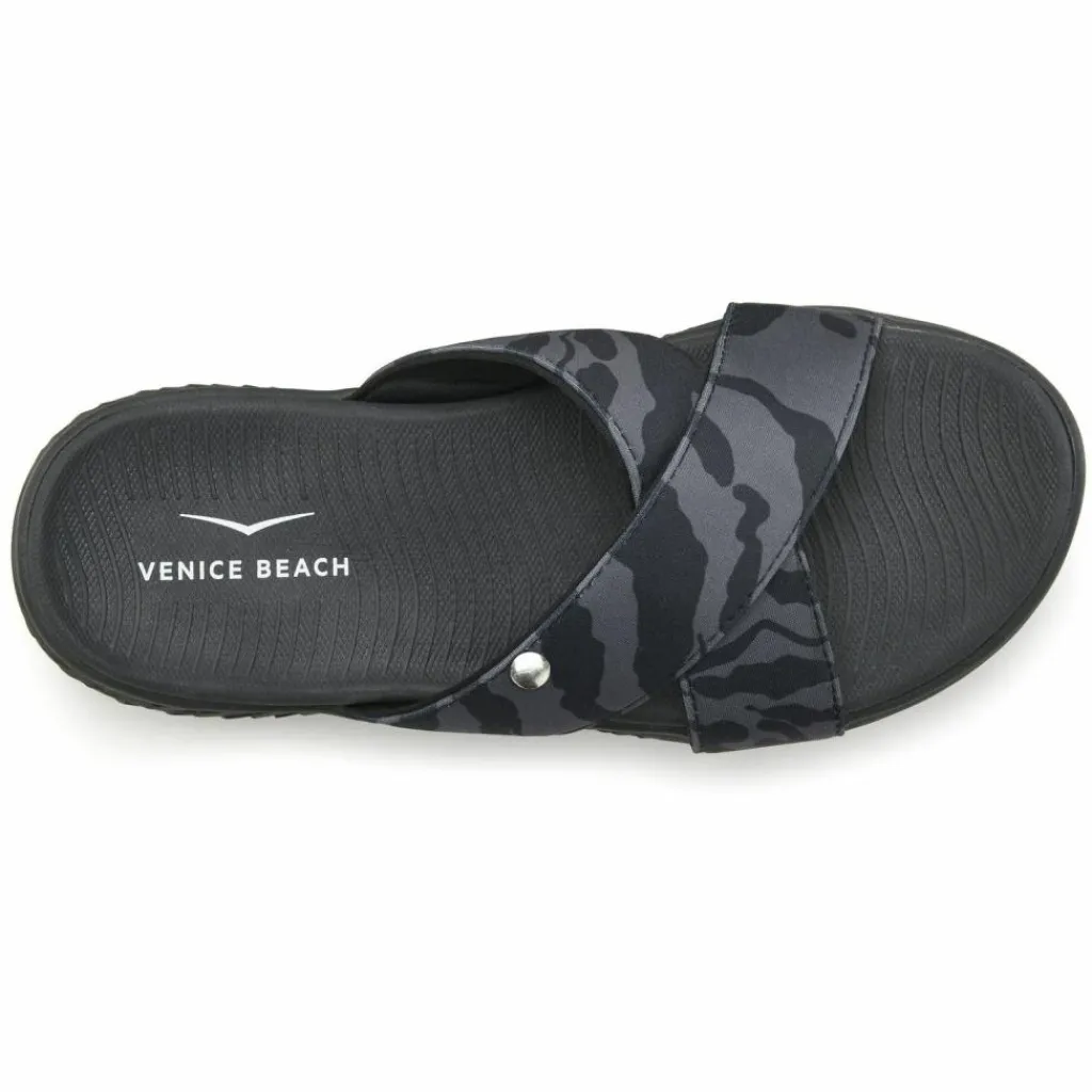 VENICE BEACH Badeschuhe<· Badepantolette schwarz - grau