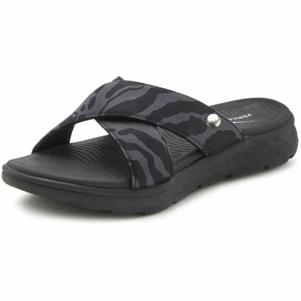 VENICE BEACH Badeschuhe<· Badepantolette schwarz - grau