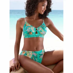 VENICE BEACH Schwimmen|Schwimmen<· Bikini-Hose türkis bedruckt