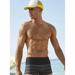 VENICE BEACH Schwimmen<· Boxer-Badehose schwarz-grau