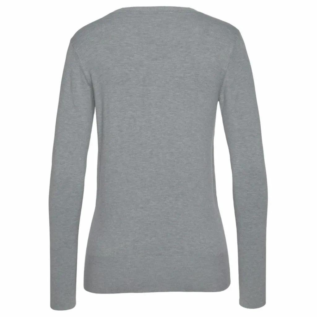 Vivance Pullover & Sweats<· V-Ausschnitt-Pullover grau-meliert