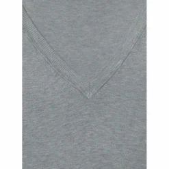 Vivance Pullover & Sweats<· V-Ausschnitt-Pullover grau-meliert