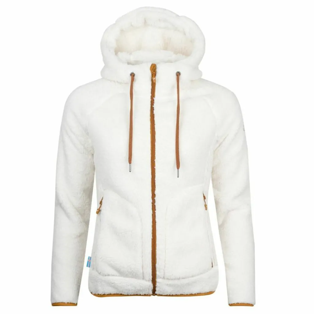 Westfjord Fleecejacken<· Glymur Ivory-Weiß