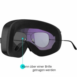 YEAZ Skibrillen<· APEX Midnight Black