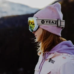 YEAZ Skibrillen<· BLACK RUN Yellow Sun